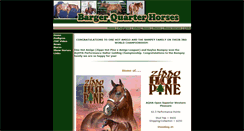 Desktop Screenshot of bargerquarterhorses.com